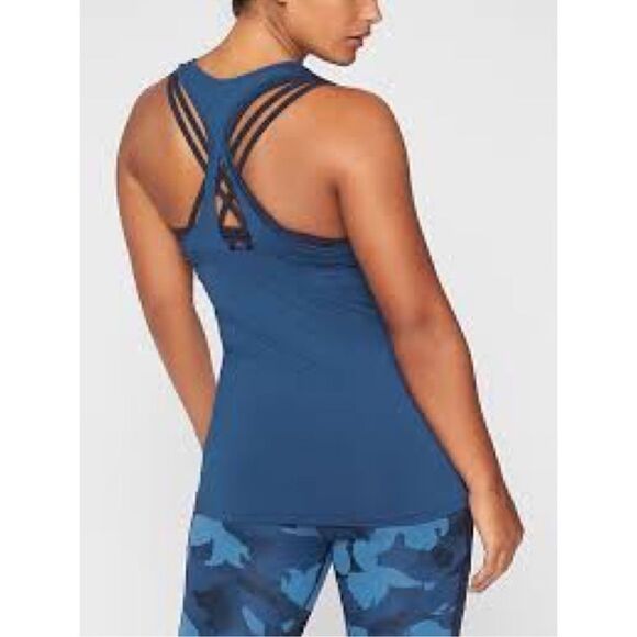 Athleta limitless keyhole tank blue XL - Picture 1 of 6